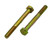1/4-28 X 2-1/2 ZINC/YELLOW HEX HEAD BOLT GRADE 8