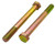 1-8 X 9-1/2 ZINC/YELLOW HEX HEAD BOLT GRADE 8