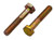 1/4-28 X 1-1/2 ZINC/YELLOW HEX HEAD BOLT GRADE 8