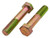 1-1/8 -7 X 6 ZINC/YELLOW HEX HEAD BOLT GRADE 8