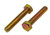 M10-1.25 X 60MM ZINC/YELLOW HEX HEAD BOLT GRADE 10.9
