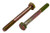 1/4-20 X 2-3/4 ZINC/YELLOW HEX HEAD BOLT GRADE 8