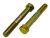 1/2-13 X 3-3/4 ZINC/YELLOW HEX HEAD BOLT GRADE 8