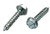 #14 X 4 ZINC PLATED SLOTTED HEX WASHER HEAD TAPPING SCREW TYPE A