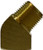 1/4 NPT MALE X 1/4 NPT FEMALE 45 DEGREE STREET ELBOW BRASS FITTING