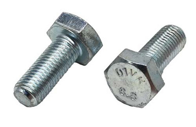 みわく M10-1.25 X 25MM ZINC PLATED HEX HEAD BOLT GRADE 8.8 - Fasteners Direct
