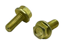 M8-1.25 X 25mm Hex Flange Bolt - Class 10.9, Yellow Zinc, Coarse Thread (Pack Of 1) By WARREN FASTENINGS SOUTH