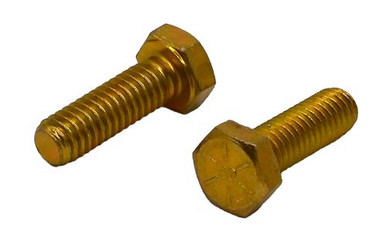 5/16-18 X 1 ZINC/YELLOW HEX HEAD BOLT GRADE 8 - Fasteners Direct
