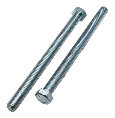25) 3/8"-16 X 2-1/2" Grade 8 HHCS Hex Head Tap Bolts Fully Threaded