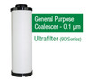 UF315XO - Grade XO - General Purpose Coalescer - 0.1 um (MF3/1.5/AG0007MF)