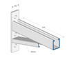 Braced Cantilever Bracket HDG 635mm (BCB600)