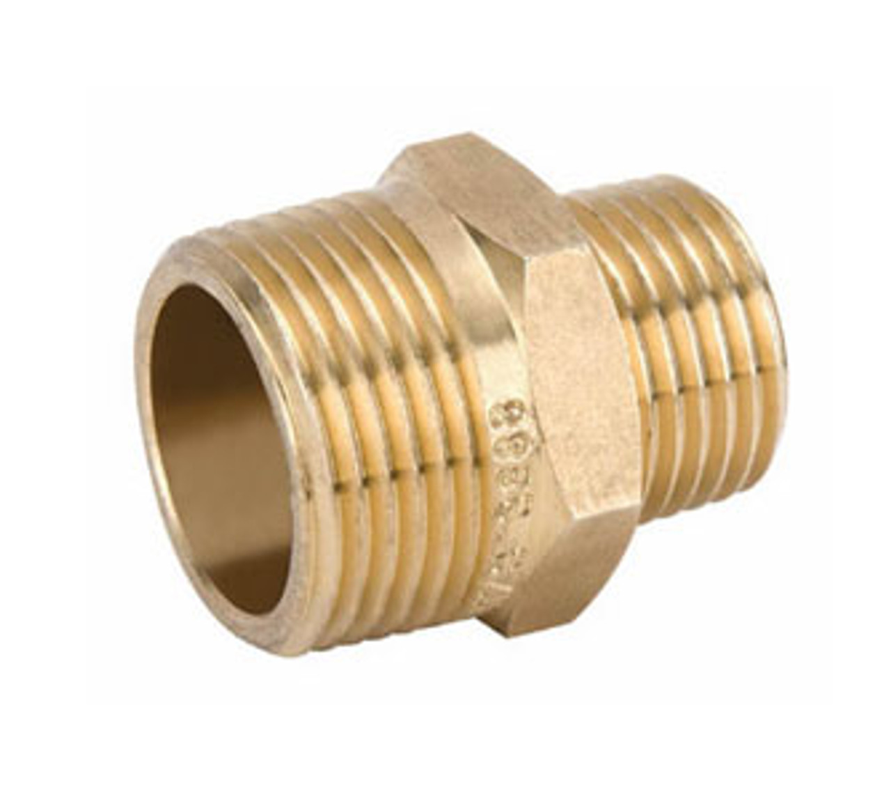 Brass Fitting - Reducing Nipple 2" - 1/2"