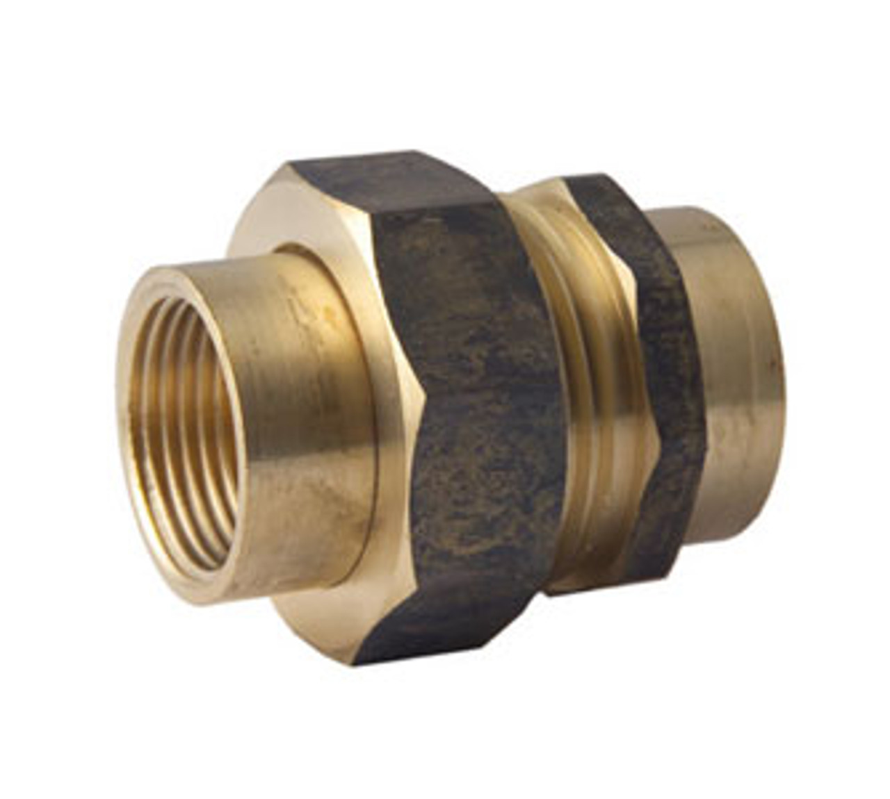 Brass Fitting - Barrel Unions Female x Female 1 1/2"