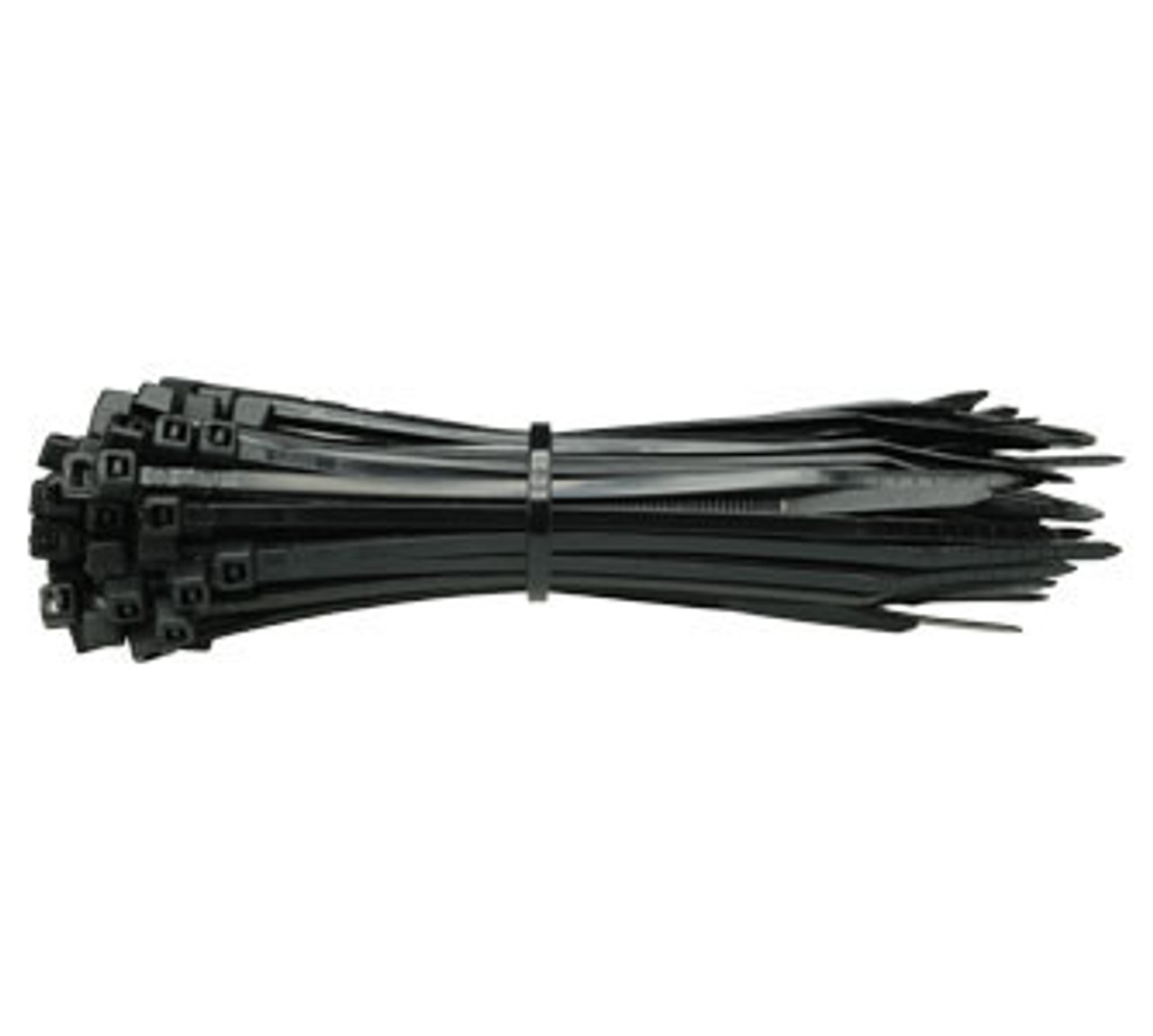 370mm x 4.8mm Black Cable Ties - 100 pack (CT37048)