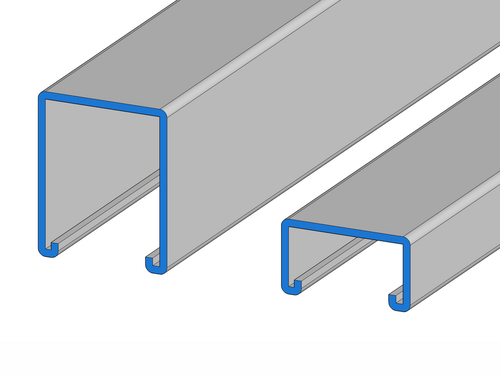 Solid Strut Hot Dipped Galvanised