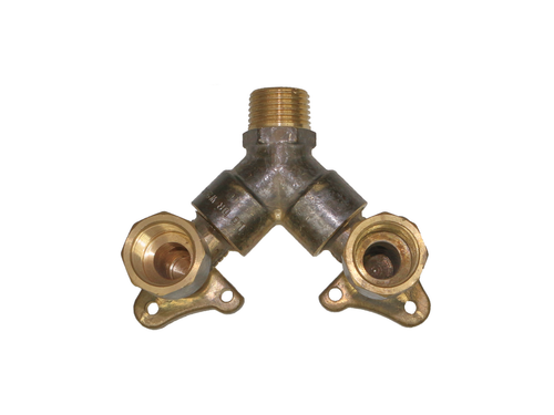 Brass Lugged Elbow Double Outlet Y