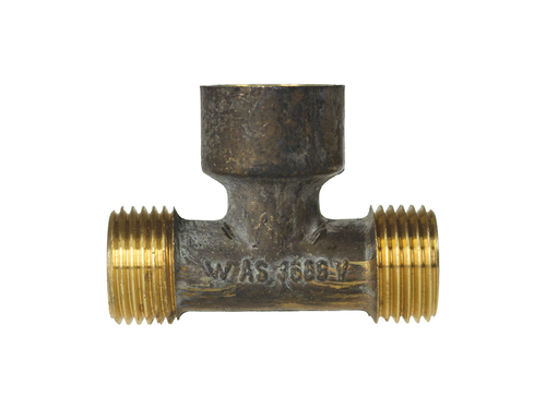 Brass Tee Male Female