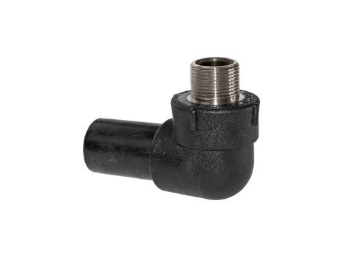 Spigot Male Elbow - Threaded (Nickel Plated Brass)