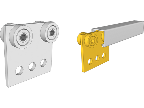 Ultramax 4 Wheel Channel Carriage With Plate | WCHCPL4