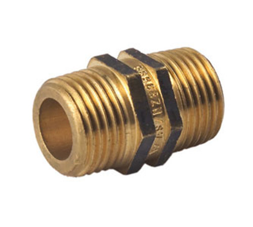 Brass Fitting - Hex Nipple 1 1/2"