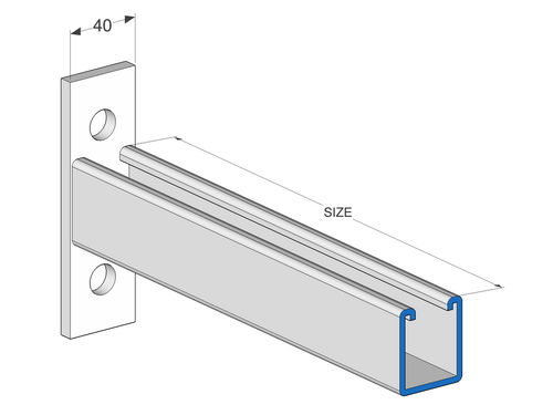 Ultramax Unbraced Cantilever Bracket HDG | UCB450