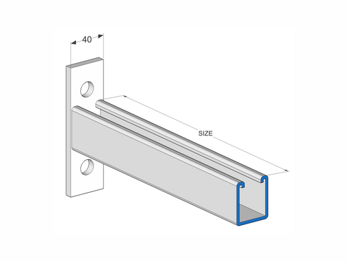 Unbraced Cantilever Bracket HDG | UCB750