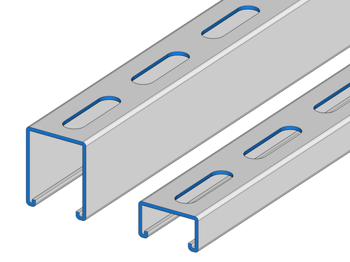 Ultramax Slotted Strut Hot Dipped Galvanised | D1000THDG6