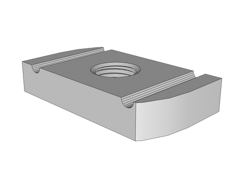 Ultramax Strut Nut (No Spring) Metric Coarse Thread Steel Zinc Plated | STRNNS12