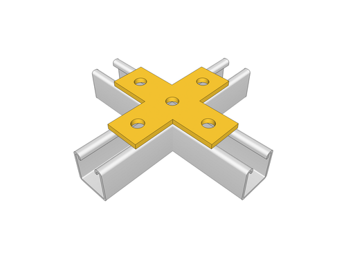 Ultramax Cross Plate Galvanised 5 Hole | CRPL4011