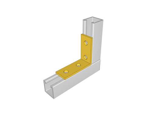 Angle Bracket Galvanised 4 Hole | ANGL4011-4