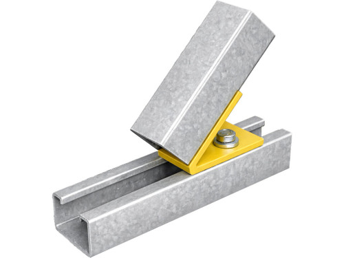 45° Closed Bracket Galvanised 2 Hole | CLB4011-2