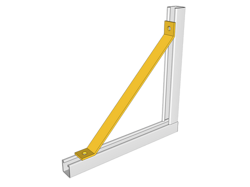 Ultramax Brace Bracket Galvanised 2 Hole | BRB4011-2