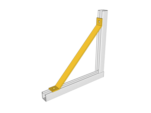 Ultramax Brace Bracket Galvanised 2 Hole | BRB4011-2