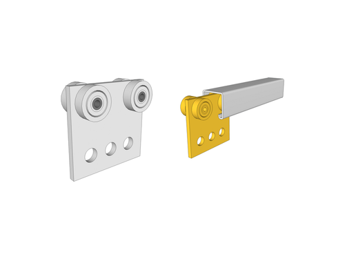 Ultramax 4 Wheel Channel Carriage With Plate | WCHCPL4