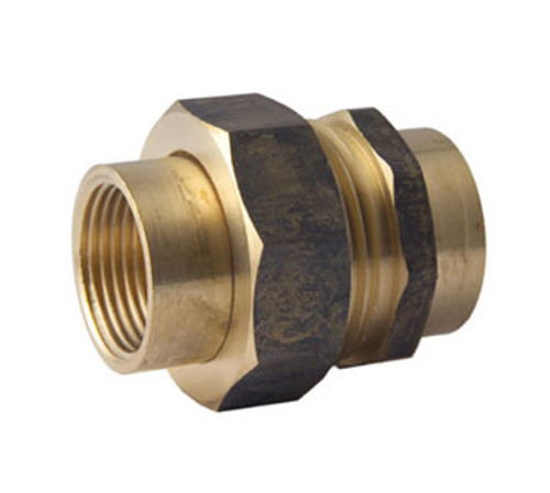 Brass Fitting - Barrel Unions Female x Female 1 1/4"