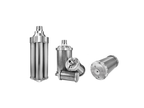 3/8" High Pressure Stainless Steel Muffler Series with Relief Valve NPT - 40