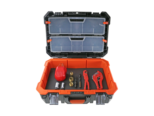 Ultramax Poly Pipe Installation Tool Kit (Pipe Cutter, Drilling Bush, Hole Cutter, Mandrel, etc) | PTK2040