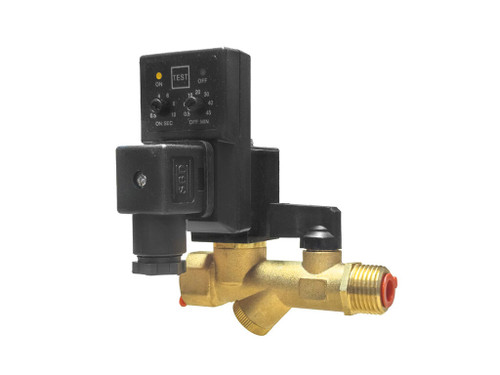 1/2" 24V AC Combo Solenoid Drain Valve with Filter Ball Valve, Analogue Timer | DVE-24V-VA-12