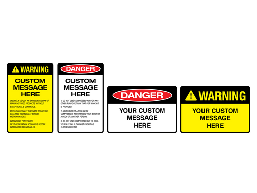 Ultramax CAS008 - Custom safety sign | CAS008