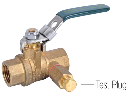 Ultramax Ball Valves FI × FI Watermarked HVAC with Test Plug | BVHV20F