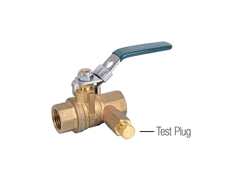 Ball Valves FI × FI Watermarked HVAC with Test Plug | BVHV25F