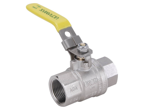 Ultramax AGA Approved Ball Valves F × F with Lockable Handle | BVGAS25L