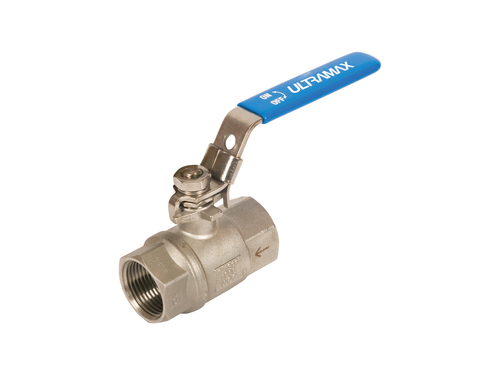 Ultramax 2-Piece Stainless Steel Self-Venting Lockable Ball Valve | BVSSSVL50