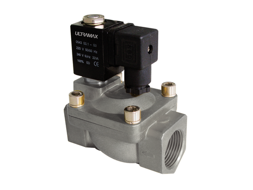 Servo assisted Diaphragm Valve Stainless Steel Body - Normally Closed (N.C.) - Differential 12V DC | UMS35-2-10-7N