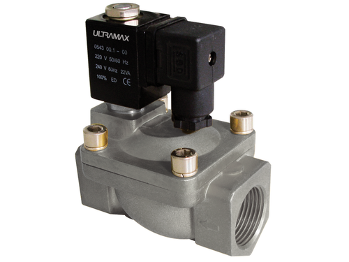 Ultramax Servo assisted Diaphragm Valve Stainless Steel Body - Normally Closed (N.C.) - Differential 24V DC | UMS35-6-20-8N