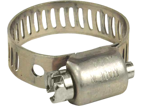 Ultramax Mini Worm Gear Clamp - Stainless Steel Screw (10 per Box) | HCWMSS1727BOX