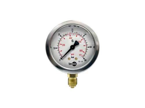 1/4" BSPP 63mm BE Gauge | PGBETCSS63-1-0VAC