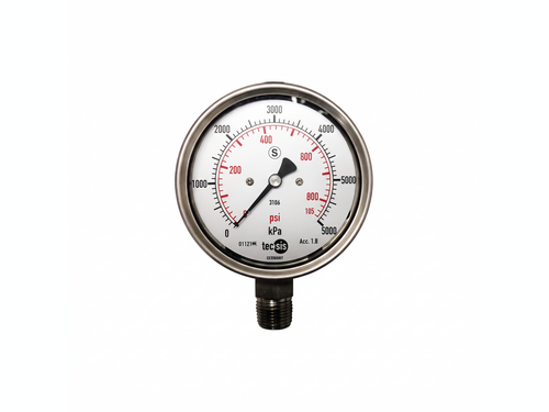 1/2" 100mm Bottom Gauge SFBO | PGRESSTCSSINT1002500/360NPT