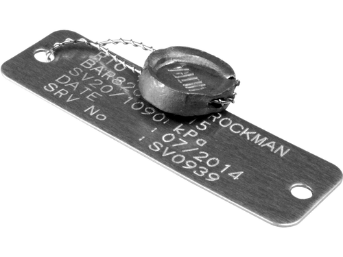 Ultramax Valve Tags (No Engraving) 63 x 19 | SSTAG2