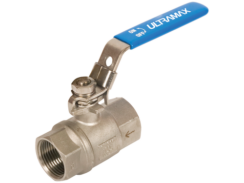 Ultramax 2-Piece Stainless Steel Self-Venting Lockable Ball Valve | BVSSSVL25